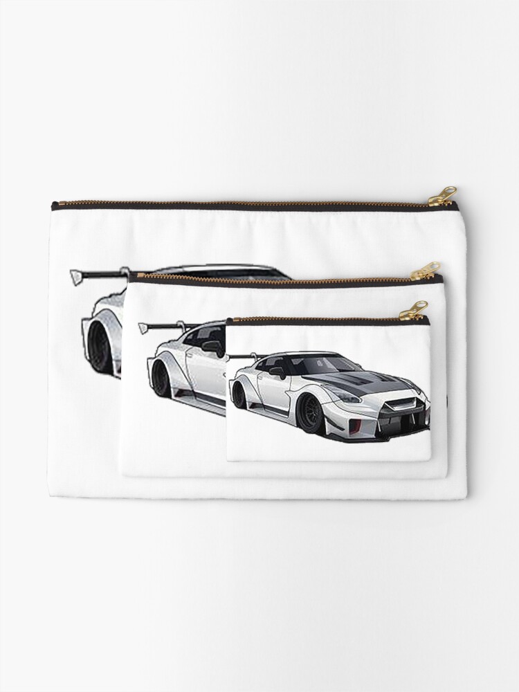Thumbnail 2 of 4, Zipper Pouch, Nissan GT-R R-35 designed and sold by Teesigned.