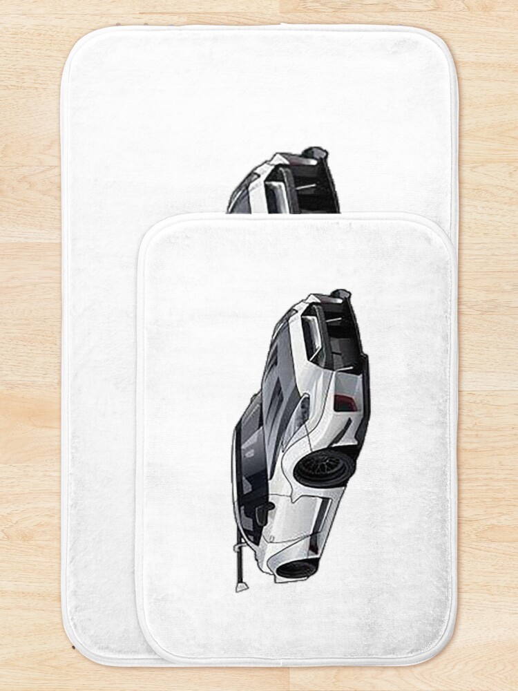 Thumbnail 5 of 6, Bath Mat, Nissan GT-R R-35 designed and sold by Teesigned.