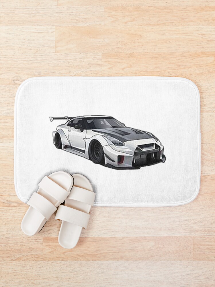 Thumbnail 1 of 6, Bath Mat, Nissan GT-R R-35 designed and sold by Teesigned.