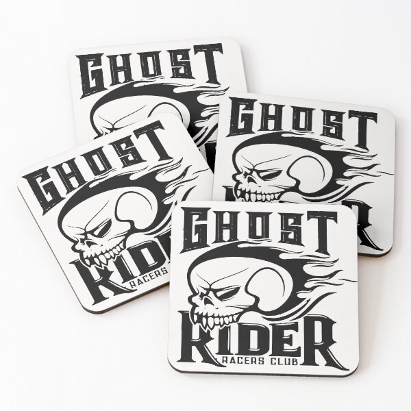 Item preview, Skull Emblems of Racing Club and Biker Riders Gang - Ghost Rider Black designed and sold by WearWolfDesigns.