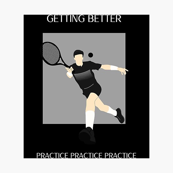 Item preview, Tennis - Getting Better Practice Practice Practice Classic T-Shirt designed and sold by batesyadi3.
