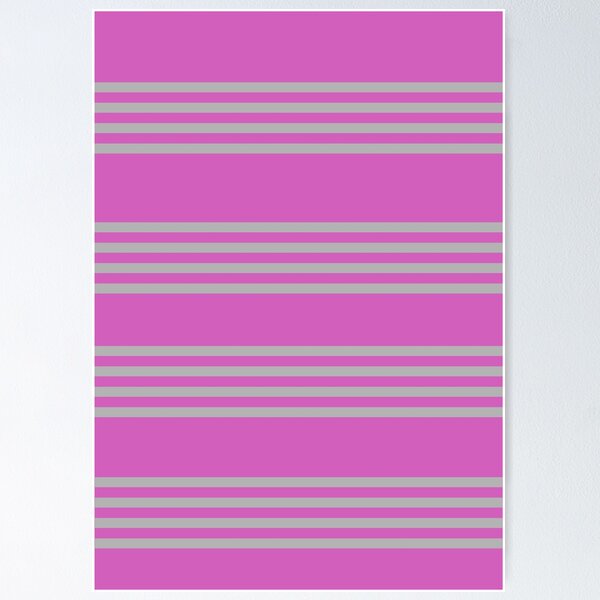 Item preview, Horizontal large pink and small gray stripes: decor, accent pieces, doodles, gift idea, home, office, any occasion designed and sold by Becky Hunter.