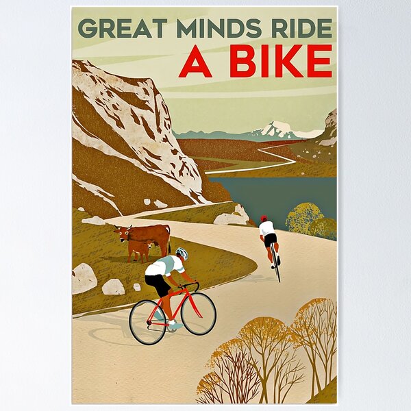 Item preview, great minds ride a bike cycling designed and sold by sovIlarion96.