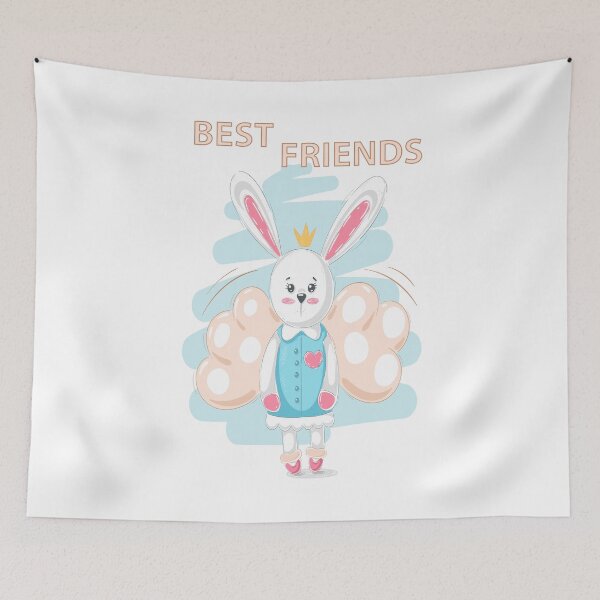 Item preview, Supercute Best Friends Rabbit designed and sold by aventi24.