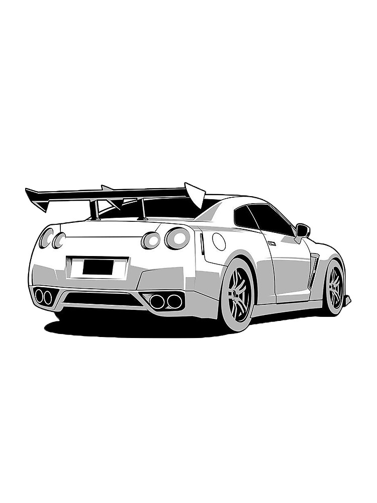 Thumbnail 3 of 3, Scarf, Nissan GT-R R-35 designed and sold by Teesigned.