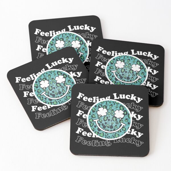 Item preview, Feeling Lucky St Patricks Day Smiley Face Clover Eyes Trendy designed and sold by Tattoohouse.