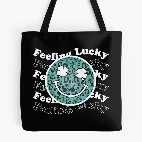 Item preview, Feeling Lucky St Patricks Day Smiley Face Clover Eyes Trendy designed and sold by Tattoohouse.