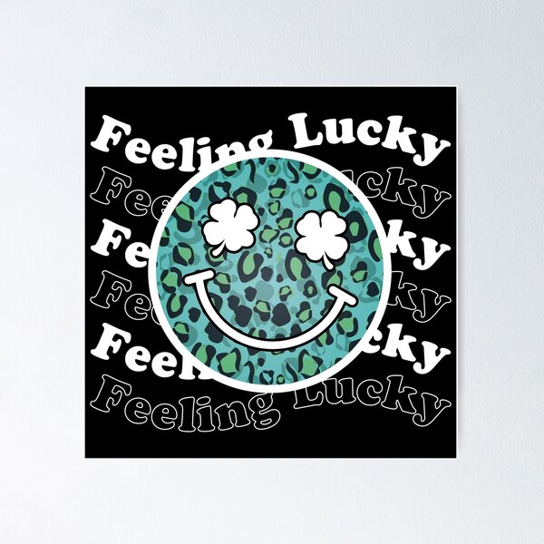 Item preview, Feeling Lucky St Patricks Day Smiley Face Clover Eyes Trendy designed and sold by Tattoohouse.