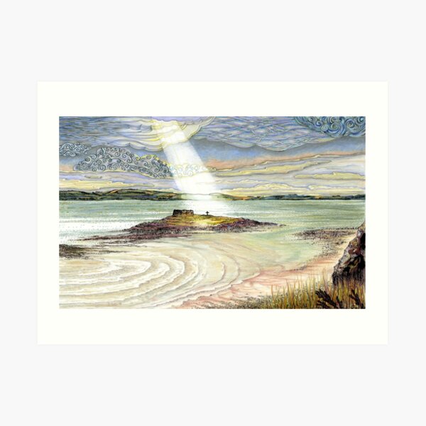 St. Cuthbert's Island, Holy Island Art Print