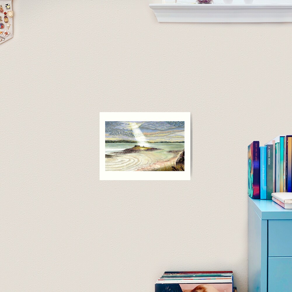 St. Cuthbert's Island, Holy Island Art Print
