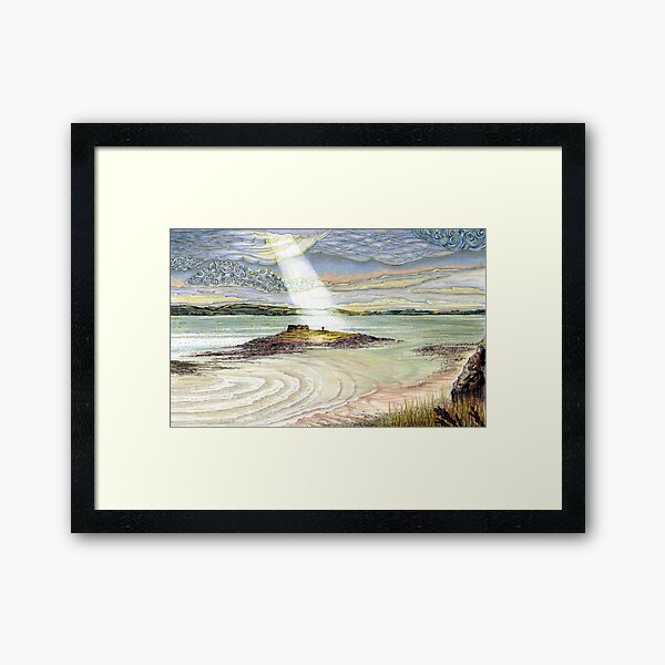 St. Cuthbert's Island, Holy Island Framed Art Print