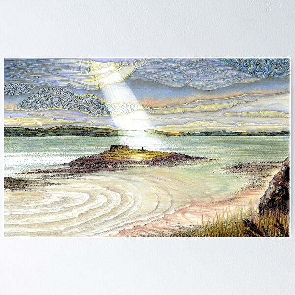 Item preview, St. Cuthbert's Island, Holy Island designed and sold by Lindisfarne Scriptorium.