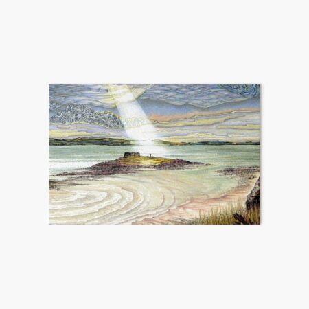 St. Cuthbert's Island, Holy Island Art Board Print