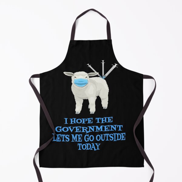 Item preview, Sheep with vaccine and mask wants to go outside . designed and sold by 1970Russell.