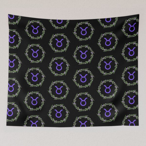 Item preview, Taurus Zodiac Sign with Wreath designed and sold by Hellofriendco.