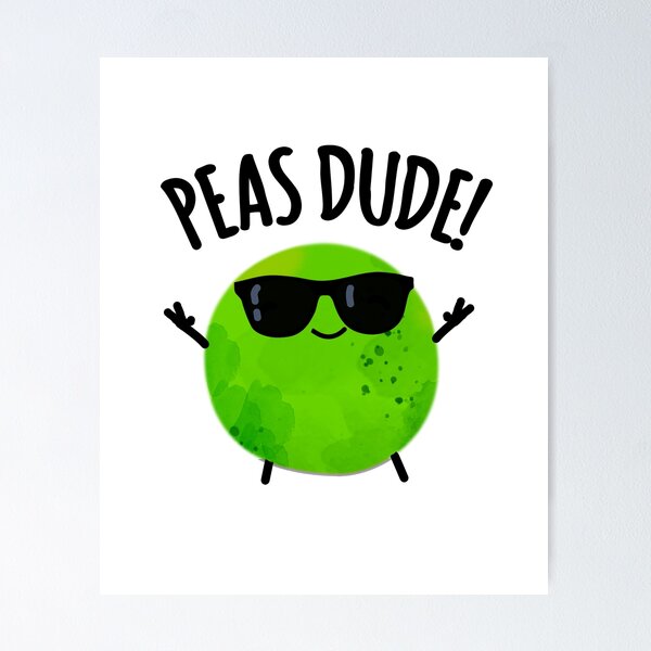 Item preview, Peas Dude Funny Pea Puns designed and sold by punnybone.