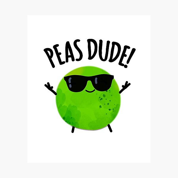 Item preview, Peas Dude Funny Pea Puns designed and sold by punnybone.