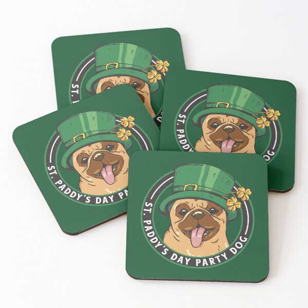 Item preview, St Paddy's Day Party Dog St Patricks Pug Doggy designed and sold by MadMando.
