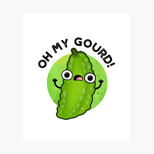 Item preview, Oh My Gourd Funny Veggie Puns  designed and sold by punnybone.