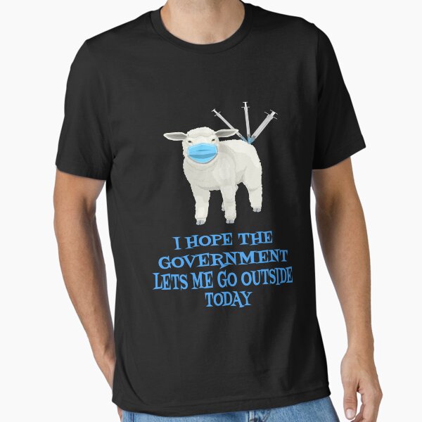 Item preview, Sheep with vaccine and mask wants to go outside . designed and sold by 1970Russell.
