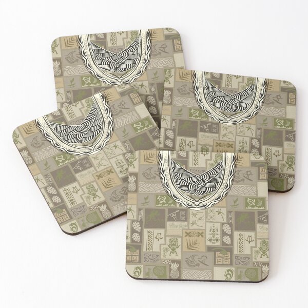 Item preview, Vintage Samoan Tribal Tapa Artboard 0087 designed and sold by sunnthreads.