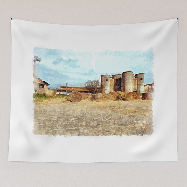 Item preview, Silos and hay bales designed and sold by Giuseppe Cocco.