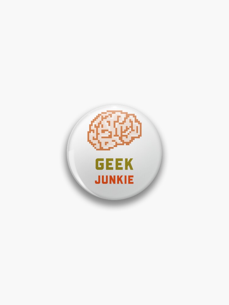 Thumbnail 1 von 3, Button, Computerfreak-Junkie designt und verkauft von ComputerGeeksTs.