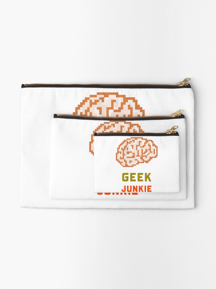 Thumbnail 2 of 4, Zipper Pouch, Computer Geek Junkie designed and sold by ComputerGeeksTs.