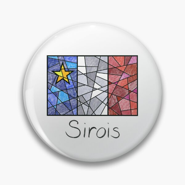 Item preview, Acadian Flag pastel mosaic Sirois - Drapeau acadien mosaïque pastel vitrail Sirois designed and sold by ColoursOfFrance.