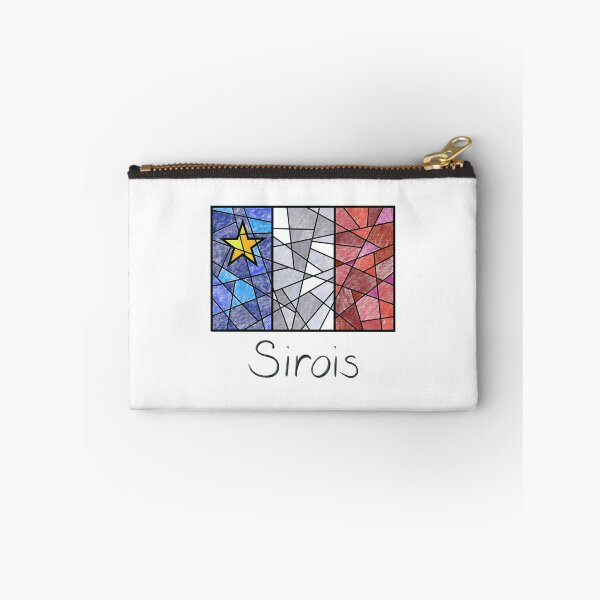 Item preview, Acadian Flag pastel mosaic Sirois - Drapeau acadien mosaïque pastel vitrail Sirois designed and sold by ColoursOfFrance.