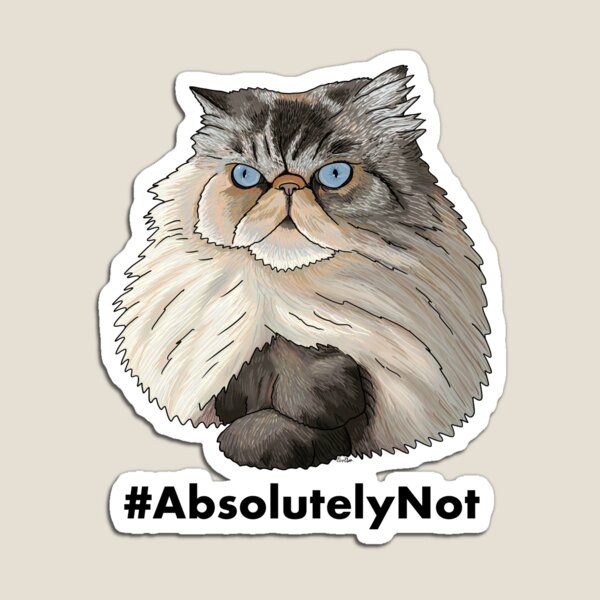 Item preview, #AbsolutelyNot - Persian Cat designed and sold by EcoElsa.