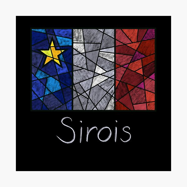 Item preview, Acadian Flag pastel mosaic Sirois - Drapeau acadien mosaïque pastel vitrail Sirois designed and sold by ColoursOfFrance.