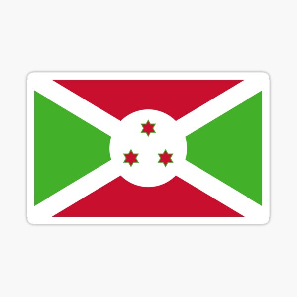 Item preview, Burundi - Flag designed and sold by PatsIsland.