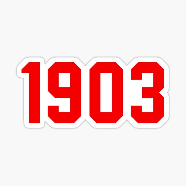 1903 Atlético de Madrid Rojo Pegatina