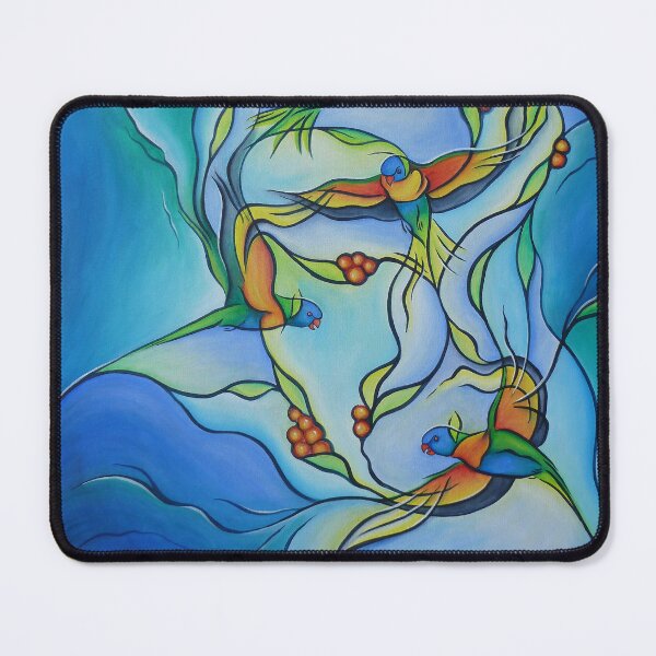 Item preview, "The Joy of Flight" Rainbow Lorikeets designed and sold by KADuffy.