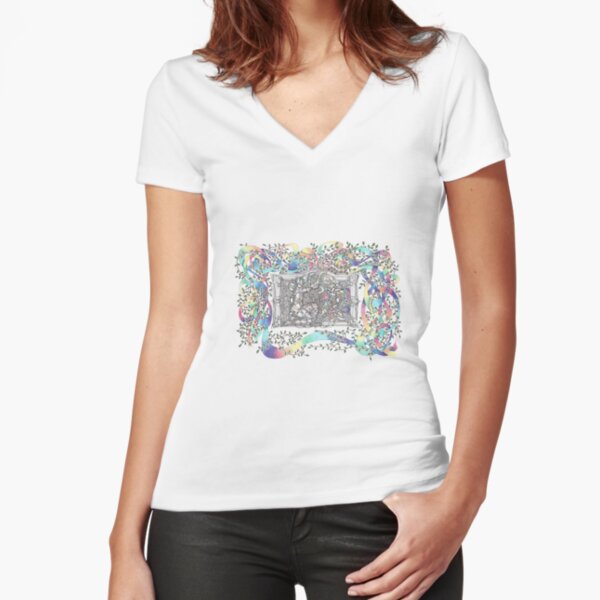 Fitted V-Neck T-Shirt