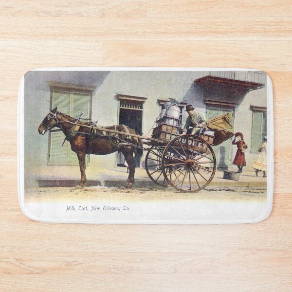 Item preview, 1905 Milk Delivery Cart in New Orleans designed and sold by historicimage.