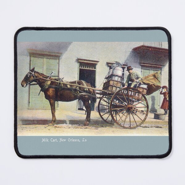 Item preview, 1905 Milk Delivery Cart in New Orleans designed and sold by historicimage.