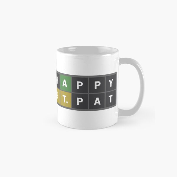 Happy St Patrick's Day Wordle Theme Classic Mug