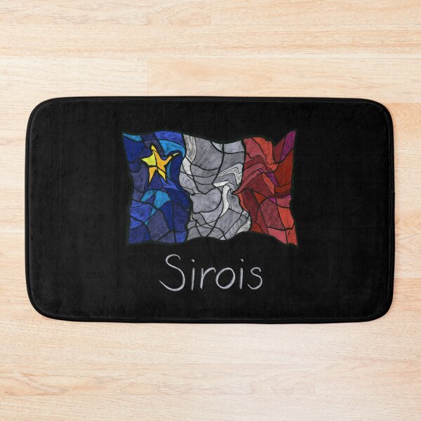 Item preview, Acadian Flag pastel liquid mosaic Sirois  - Drapeau acadien mosaïque liquide pastel vitrail Sirois designed and sold by ColoursOfFrance.