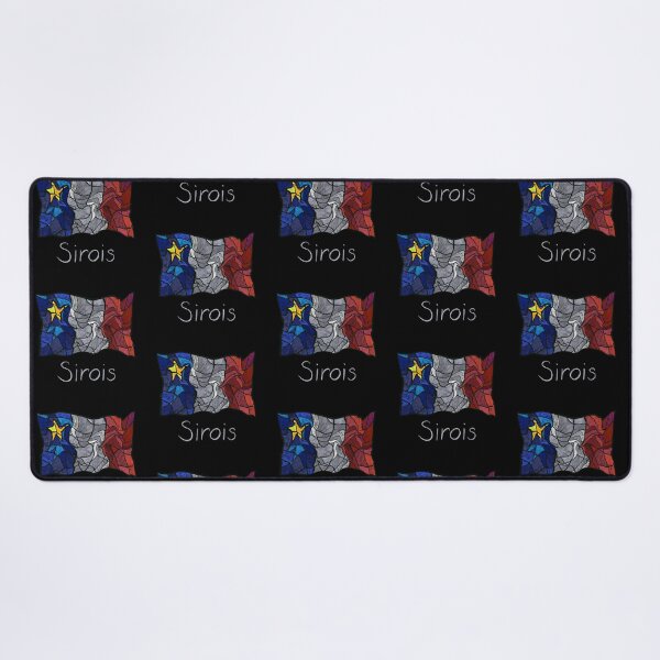 Item preview, Acadian Flag pastel liquid mosaic Sirois  - Drapeau acadien mosaïque liquide pastel vitrail Sirois designed and sold by ColoursOfFrance.