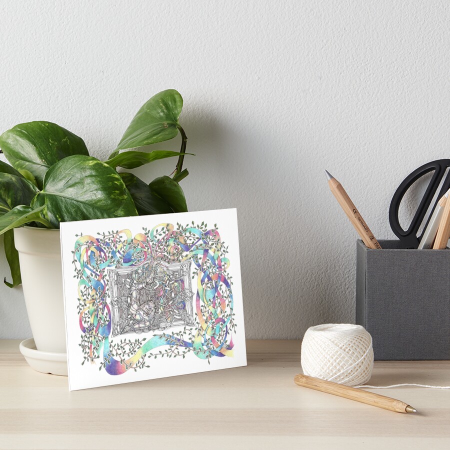 The Box Art Board Print