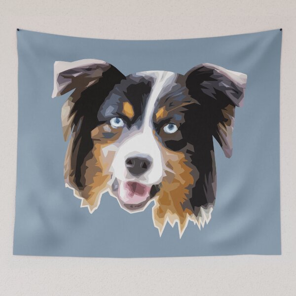 Item preview, Australian Shepherd Cute Dog Pop Art - WPAP designed and sold by inkandmoth.