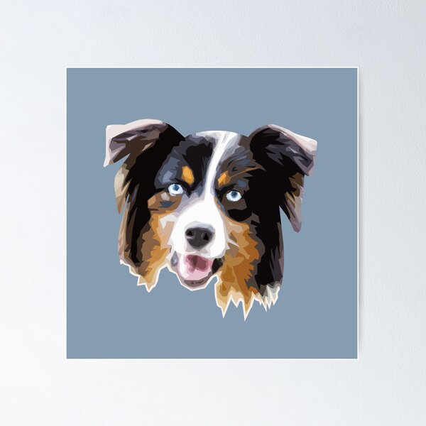 Item preview, Australian Shepherd Cute Dog Pop Art - WPAP designed and sold by inkandmoth.