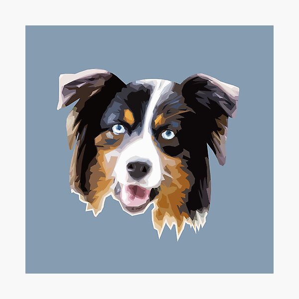 Item preview, Australian Shepherd Cute Dog Pop Art - WPAP designed and sold by inkandmoth.