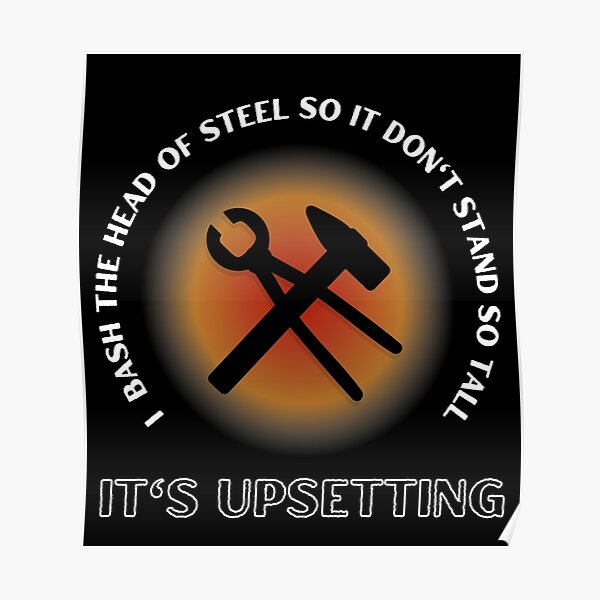 Blacksmith Upsetting Tools Poster By Ozcoolnessforge Redbubble