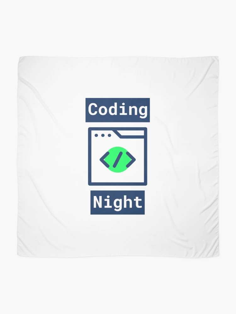 Thumbnail 2 of 3, Scarf, Computer Geek Coding Night designed and sold by ComputerGeeksTs.