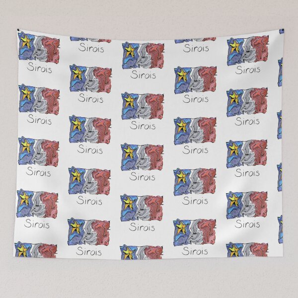 Item preview, Acadian Flag pastel liquid mosaic Sirois - Drapeau acadien mosaïque liquide pastel vitrail Sirois designed and sold by ColoursOfFrance.