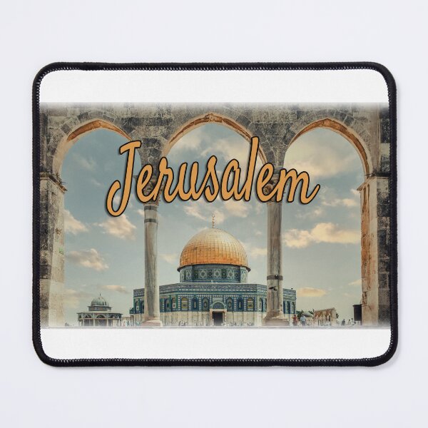 Item preview, Beautiful Jerusalem | Dome of The Rock Word Art Design designed and sold by Amazing Arts Designs.