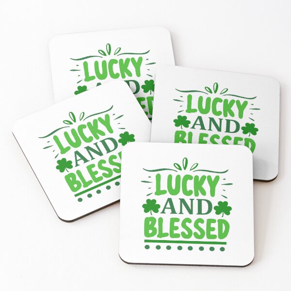 Item preview, Lucky and Blessed designed and sold by WeTrieditatHome.